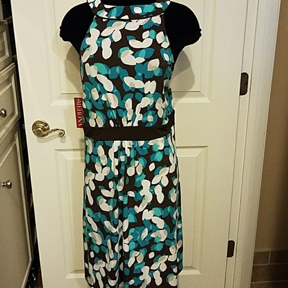 turquoise jersey dress